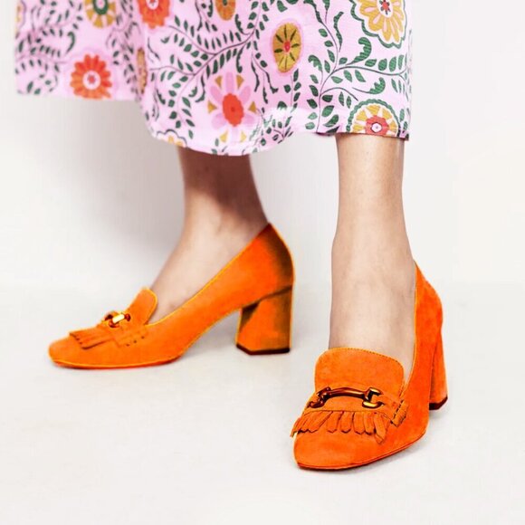 Boden Shoes - *RARE* Boden Ghillie Heeled Loafers